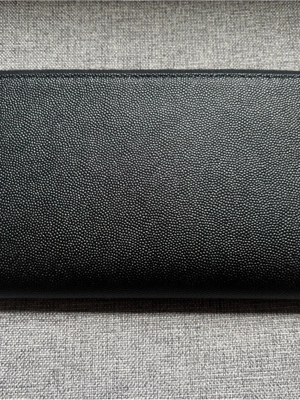 Yves Saint Laurent Black Leather Envelope Wallet